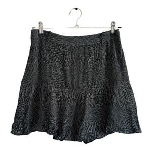 Zara Women’s Black and White polkadot Skort/Skirt/Shorts